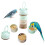 Mangeoire pour oiseaux de voyage, gobelets portables en 2