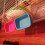 Removable Hamster Bowl Plastic Hanging Pet Cage Bowl- Pink 7