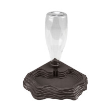Automatic Refilling Reptile Drinker Water Dish Bowl-brown