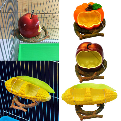 Parakeet Food Dispenser No Mess Parrot Plastic Feeder with-2 2