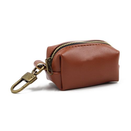 Distributeur portable de sacs de merde pour chiens,-brun