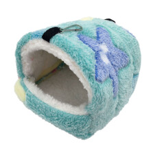Hamster Warm Bed Sleeping Cage Nest Hanging Rat House-green