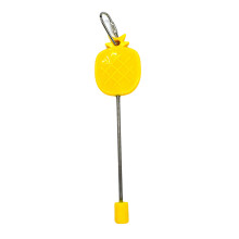 Stainless Steel Meat Food Holder Stick Fruit Skewer Bird-Yellow