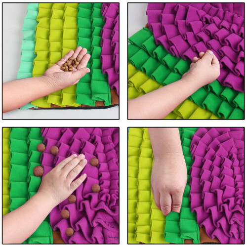 Pet Dog Snuffle Mat Nose Smell Intelligence Training Blanket 2