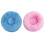 Plush Round Shape Pet Sleeping Bed Warm Winter for Cat-Blue S 2