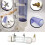 Pet Cage Hanging Automatic Food Bowl Drinking-L transparent 5
