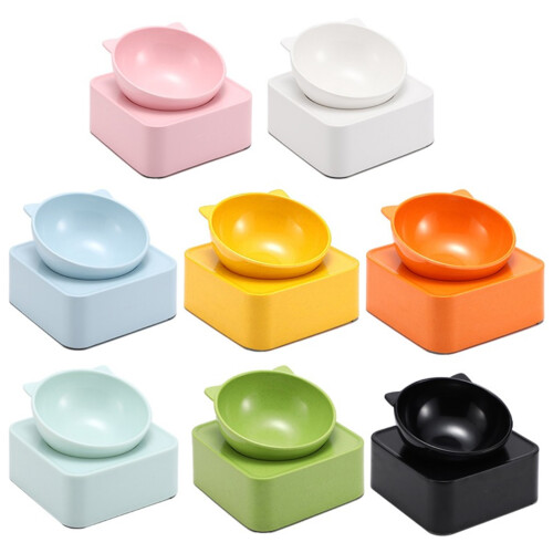 Single Raised Detachable Elevated Stand Dog for Cat Bowl-orange 1
