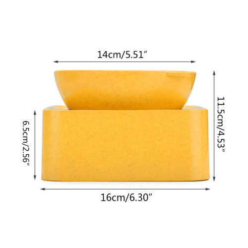 Single Raised Detachable Elevated Stand Dog for Cat Bowl-orange 2