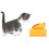 Single Raised Detachable Elevated Stand Dog for Cat Bowl-orange 5