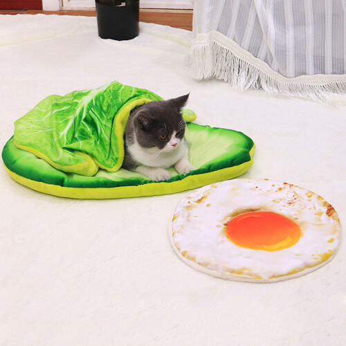 Coussin Portable pour animaux de compagnie, imprimé d'œufs-4 1