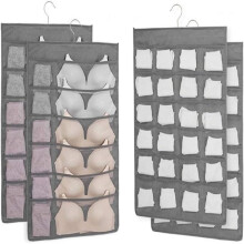 Oxford Fabric Closet Organizer, Dual-Sided Design With Durable Construction For Multi-Function Storage Of Bras, Underwear, Accessories In Your Living