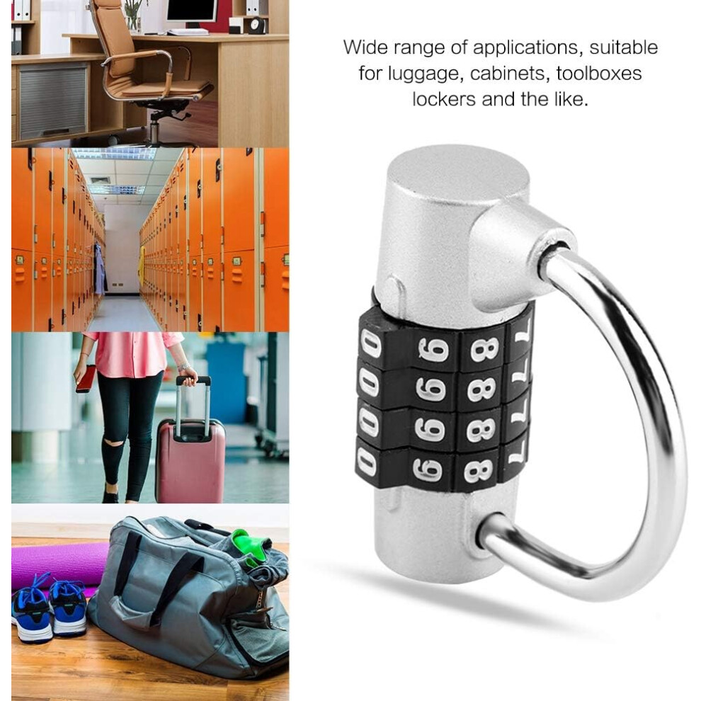 High-Security Combination Padlock, Resettable Lock With Smooth-Spinning Dials For Gym Lockers, School Cabinets, Luggage, Sports Bags, Toolboxes, 9169997139252