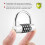 Resettable Password Lock, Zinc Alloy Construction, Heavy Duty Security Padlock for Versatile Use 3