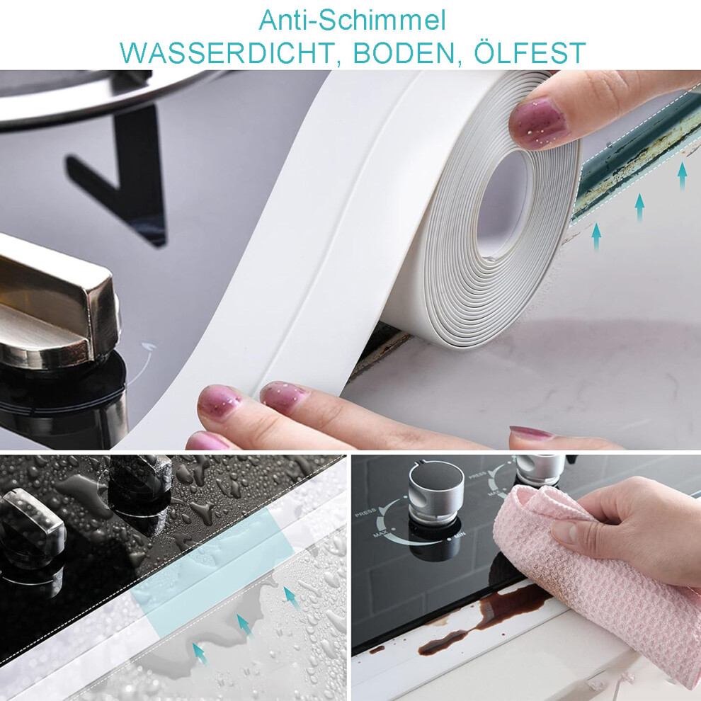 Caulk Strip Tape For Multi-Purpose Sealing, Flexible Installation Waterproof Pvc Caulking Tape For Sinks, Washbasins, Bathtubs, Toilets, Tiles, Walls 9169997139399