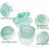 Bright Colors Salad Spinner Large Non-skid Base, High Efficiency Safe Material for Quick Drying Design 3