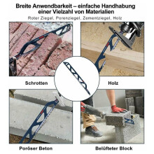 Säbelsägeblätter für Mauerwerk, Abbruchsägeblätter zum Schneiden von Porenbeton und Hohlziegeln, Hartmetall-Säbelsägeblätter mit