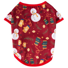 Pet Suit with Christmas Decoration Winter Shirt Coat-L snowman