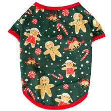 New Year Pets Dogs Clothing For Small Medium-M gingerbread Man