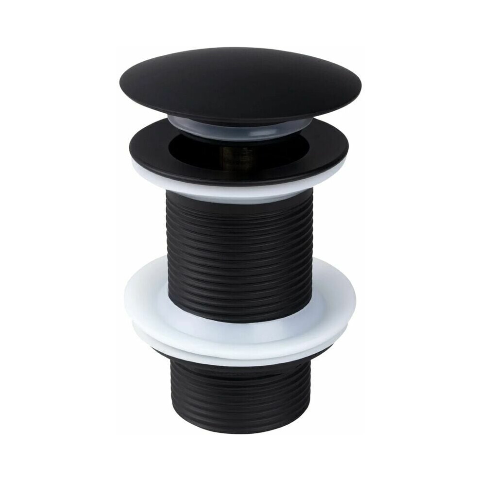 Bathroom Sink Drain In Oil Rubbed Bronze Finish, Non-Overflow Drain Assembly, Easy One-Click Operation, Durable Zinc Alloy & Silicone, 9128293117999