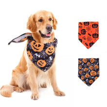 Állítható fazonú Halloween kutyakendők, egyedi minták, puha pamut, megfordítható, mosható, tartós anyagból, kis és nagy testű
