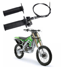 Universal Fitment Twist Throttle Handle For Mini Bike, High Quality Rubber Easy Installation 7_8 Handle Grip, Aluminum Alloys Anti-Corrosion Rust