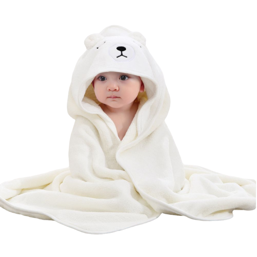 Αξιολάτρευτη παιδική πετσέτα Bath Time Buddy με σχέδιο ζώων και κουκούλα που προσφέρει
