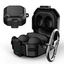 Kryt Armor pro Samsung Galaxy Buds, podpora bezdrátového nabíjení, kompatibilní s Buds Pro, 2Pro, 2, Live, Plus, nárazuvzdorný kryt vojenské