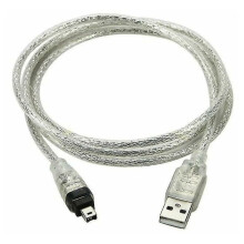 Firewire Cable, IEEE 1394 Connector For Camcorder, Computer Interface With Reversible Connector, Supports Transfer Rates Up To 400 Mbps, 120cm