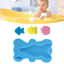 Baby-Badetuchmatte - 4,5 cm dick, rutschfest, cartoon blau, 50,5x31 cm