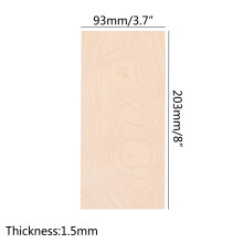 3 Stück Ahorn-Gitarrenkopf-Fertigungen 203x93mm für DIY-Lutherie, einfache Anpassung