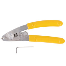 Zeer nauwkeurige glasvezelstripper, ergonomisch roestvrijstalen gereedschap voor jumperkabels met een buitenlaag van 9 mm tot 3 mm, V-vormige