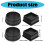 6Pcs Stackable Bed Risers Heavy Duty Bed-2 inch square 6 pack 2