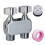 Portable Sturdy Brass Double Outlet Water-Electroplating model 1