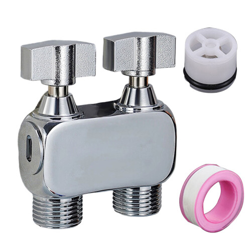 Portable Sturdy Brass Double Outlet Water-Electroplating model
