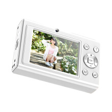 Digitale camera, 48 MP 2 lens, 1080P video, met 32 GB-Wit