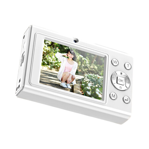 Hochauflösende Digitalkamera mit 2 Objektiven, 48 MP,-Weiß