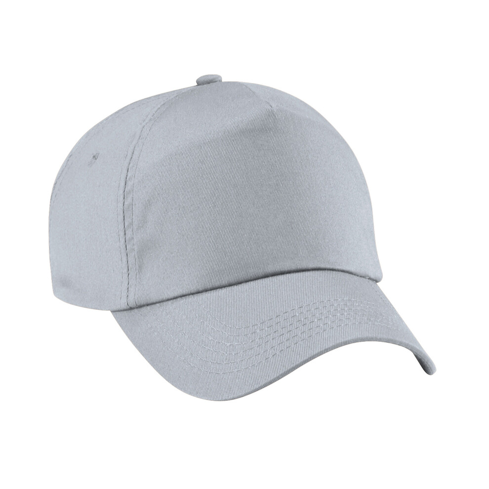Beechfield (One Size, Light Grey) Unisex Plain Original 5 Panel Baseball Cap