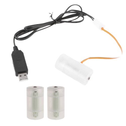 Éliminateurs de batterie USB vers 4.5V LR14 C, câble-2 mètres