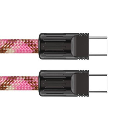 60-W-Schnellladekabel USB-Typ-C-Datenkabel Tragbares-Retro-Rosa