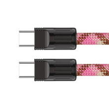 60W Type C Quickly Charge and Data Cable Highly-Retro pink