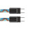 Fonctionnalité 2 en 1 Câble d'alimentation USB C-bleu islandais 1