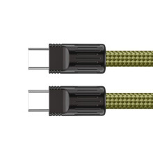 2-in-1-60-W-Typ-C-Ladedatenübertragungskabel mit-Dschungelgrün