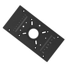 Router Table Insert Plate with Aluminum Alloy Lift System Black for Woodworking