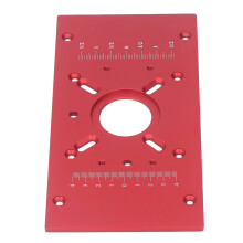 Router Table Insert Plate M8 Aluminum Alloy Red for Precision Woodworking