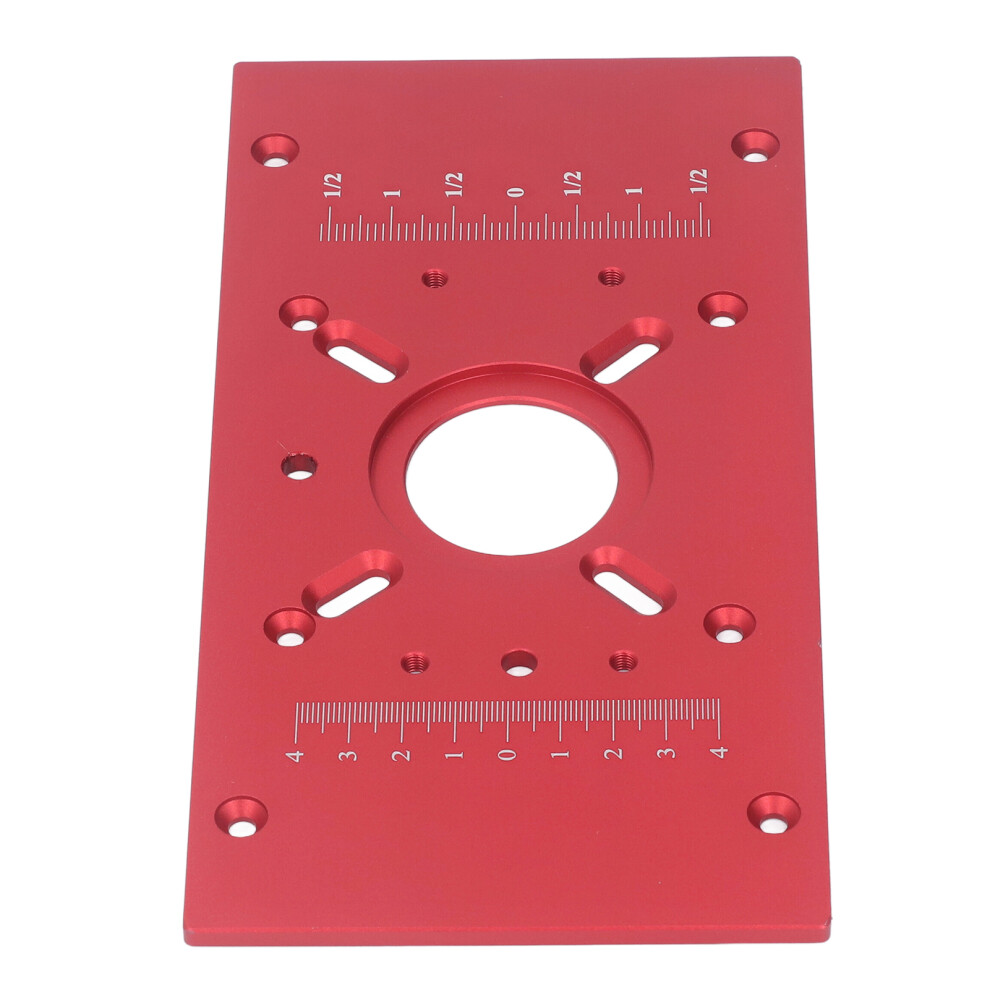 Router Table Insert Plate M8 Aluminum Alloy Red For Precision Woodworking 4631370116914