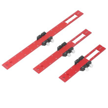 3 Stück Aluminium-Holzbearbeitungs-Schiebelineal-Set, T-Schiene, Messwerkzeuge, 15cm-30cm