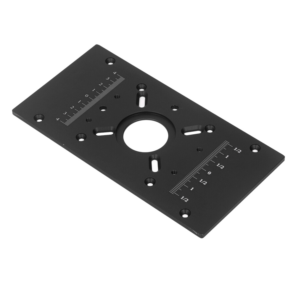 Router Table Insert Plate M8 Aluminum Alloy Lift System For Woodworking Black 8471378357621