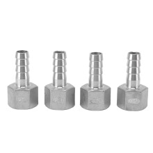 Home Brewing Stainless Steel Fitting, Corrosion Resistance Hose Barb Connection With Temperature Resistance, Firm Connection And Wide Compatibility
