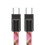 Câble de données de charge rapide USB Type C efficace-Rose rétro 1