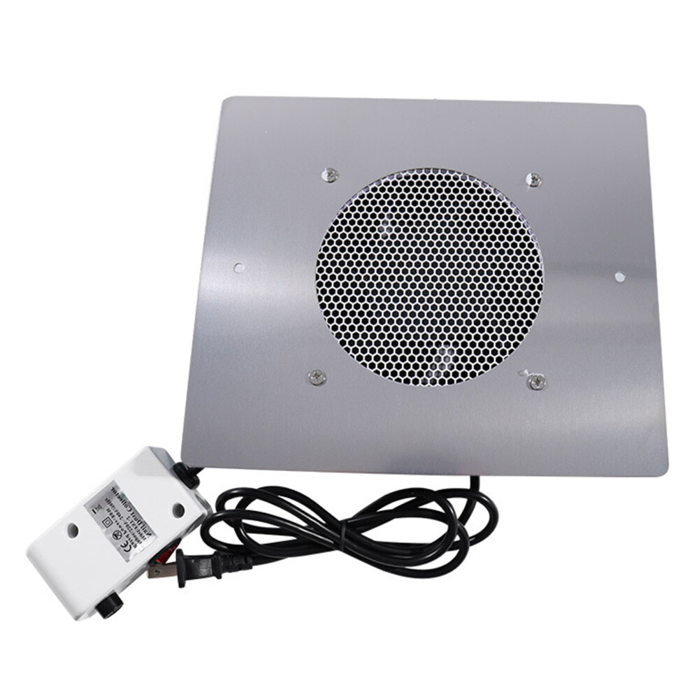 Silver 60W Nail Dust Collector Vacuum, Low Noise, 14.5Cm Open